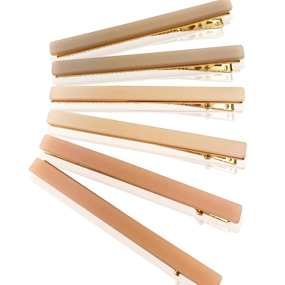 NWT Zaxie Mixed Lucite Bar Clips (6) - Picture 4 of 13